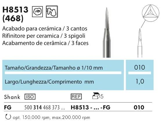 Frese per superfici occlusali