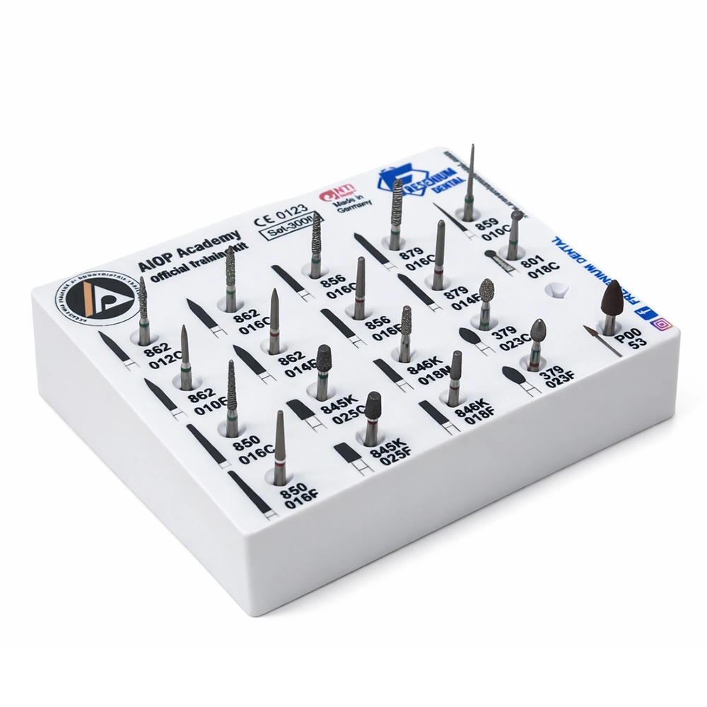 Kit Frese SET-3008 AIOP Academy - Prosthodontic & Inlay Preparation Kit